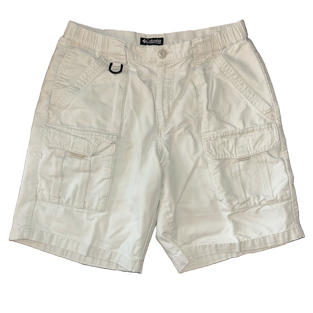 Columbia Men's Casual Sport & Hiking Tan Cargo Shorts Khaki 32